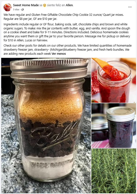 Giftable cookie mix jars
